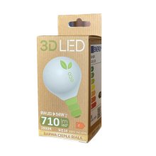 Żarówka 3D LED ECO, 8W E14, ciepła biała, KULKA (EL4015)
