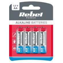 Baterie alkaliczne REBEL AA LR6 BLISTER - 4szt. (B1001)