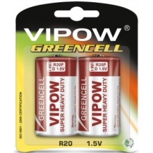 Baterie VIPOW GREENCELL R20 2szt/bl (B2006) cena za 1szt/R20