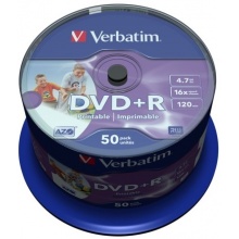 DVD+R VERBATIM 4,7 GB 16x PRINT. AZO FULL CAKE 50szt. (AK9006)