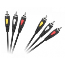 Kabel 3RCA-3RCA 3.0m Cabletech Eco-Line (K4012)