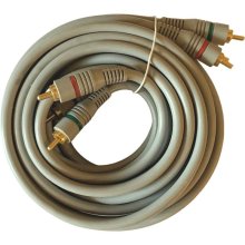 Kabel 3xRCA - 3xRCA 3m, szary (K4020)