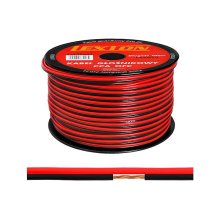 Kabel głośnikowy 2x0.22 CCA czarno/czerwony (P2001)