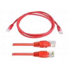 Kabel komputerowy sieciowy (PATCHCORD) 1:1, 8p8c, 1,5m, czerwony (K10010)