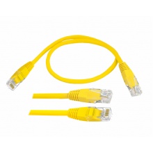 Kabel komputerowy sieciowy 1:1 8p8c (patchcord), 5m, żółty. (K10018)