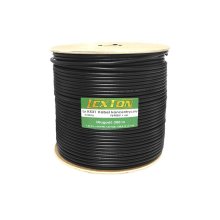 Kabel koncentryczny F690BV Cu, czarny żelowany, 1m (SPRZEDAŻ NA METRY) (P1005)