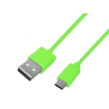 Kabel USB A - Micro B 1,2m ZIELONY (K15011)
