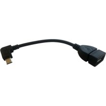 Kabel USB gniazdo A - wtyk micro USB 15cm (K10033)