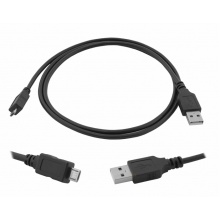 Kabel USB wtyk A - wtyk micro USB, 1m  (K10035)
