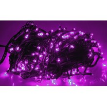 Lampki choinkowe 100 LED, różowe/fioletowe (EL21006)