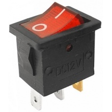 Przełącznik IRS-701DC 12V podświetlany, czerwony (EL13007)