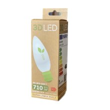 Żarówka 3D LED ECO, 8W E14, zimna biała, ŚWIECZKA (EL4013)