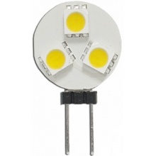 Żarówka LED G4 3LED SMD5050 12V, światło ciepłe białe. (EL7002)